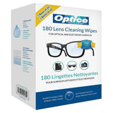 Optico Pre-Moistened Cleaning Cloths - premium quality cleaner for eye glasses, screens, and cameras lenses - No spray bottle or microfiber needed - Optico-online